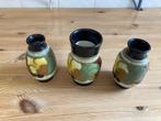 3 plateel vaasjes souvenier Dedemsvaart Zenith Gouda, Verzenden