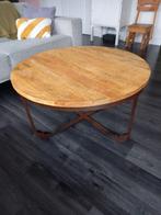 Mango houten salontafel, Huis en Inrichting, Tafels | Salontafels, Ophalen, Gebruikt, 50 tot 100 cm, Rond