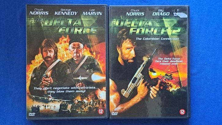 The Delta Force 1 & 2 "Chuck Norris, Le Marvin, Billy Drago", Cd's en Dvd's, Dvd's | Actie, Zo goed als nieuw, Vanaf 16 jaar, Ophalen of Verzenden