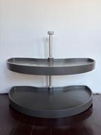 Hoekkastsysteem - Draaicarroussel - Twee Draaiplateaus Grijs, Huis en Inrichting, Ophalen, Nieuw