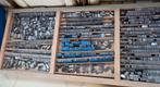 Vintage Letterzetterbak met Loodletters, Antiek en Kunst, Ophalen of Verzenden