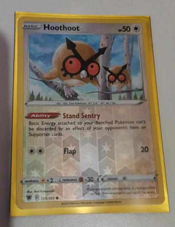 Pokémon kaart Hoothoot  beschikbaar voor biedingen