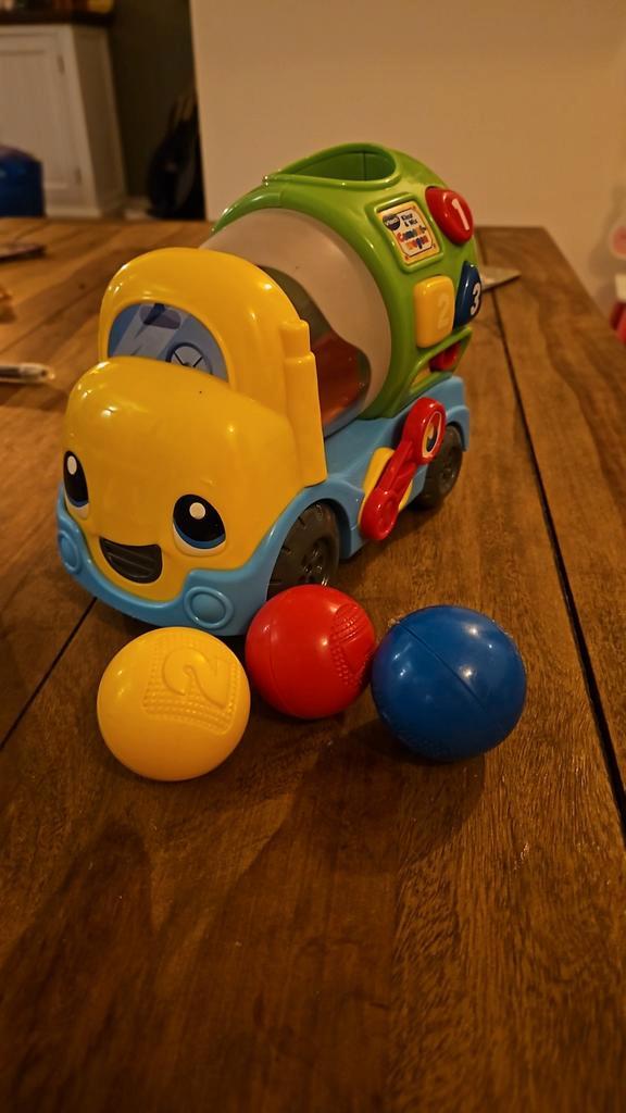 VTech Cementwagen met Ballen, Kinderen en Baby's, Speelgoed | Babyspeelgoed, Gebruikt, Auto, Met geluid, Met wieltjes, Ophalen of Verzenden