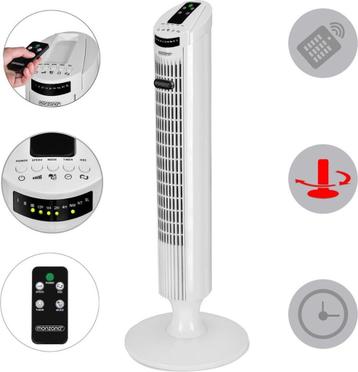 Draaiende ventilator, wit, toren ventilator beschikbaar voor biedingen