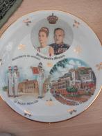 Prins Reinier en Grace Kelly wand bordje, Ophalen of Verzenden, Zo goed als nieuw, Buitenland, Overige typen