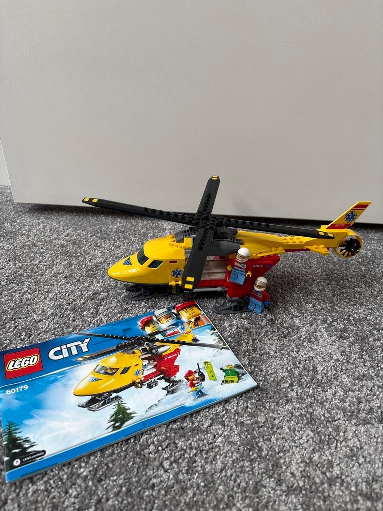 Lego City 60179 Reddingshelikopter - Complete Set, Ophalen of Verzenden, Zo goed als nieuw, Complete set, Lego