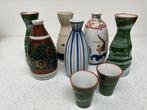 6 sake kannetjes en 2 sake kopjes, Ophalen of Verzenden