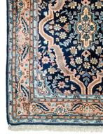 Handmade tapijt loper blue India wol medallions 73x192cm, Huis en Inrichting, Gebruikt, Oosters Perzisch handgeknoopt, ., .