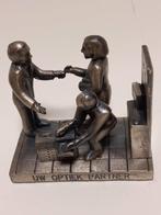 Tinnen Beeldje Metzler Bonnier Optiek Partner, Antiek en Kunst, Kunst | Beelden en Houtsnijwerken, Ophalen of Verzenden