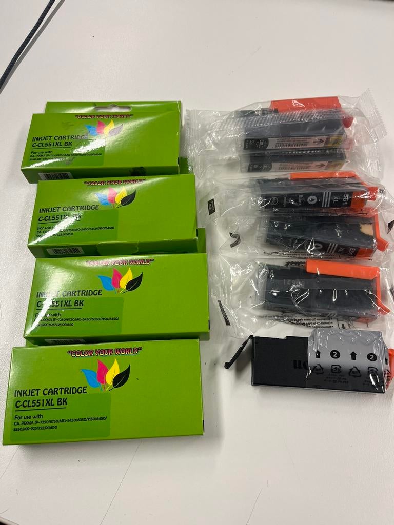 Cartridges Canon 550/551 xl, Ophalen of Verzenden, Nieuw, Cartridge