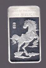 Zilverbaartje van 1/2 ounce "Year of the Horse 2014", Ophalen of Verzenden, Zilver