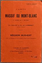 Carte Vallot du Massif du Mont-Blanc, 1:25.000 Sud-Est, Gelezen, Ophalen of Verzenden, Landkaart, 1800 tot 2000