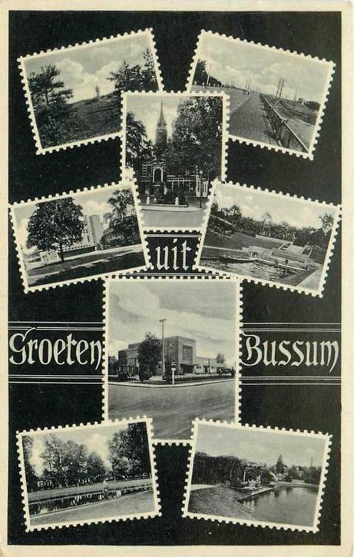 (300-430-033) Bussum Groeten uit, Verzamelen, Ansichtkaarten | Nederland, Noord-Holland, Verzenden