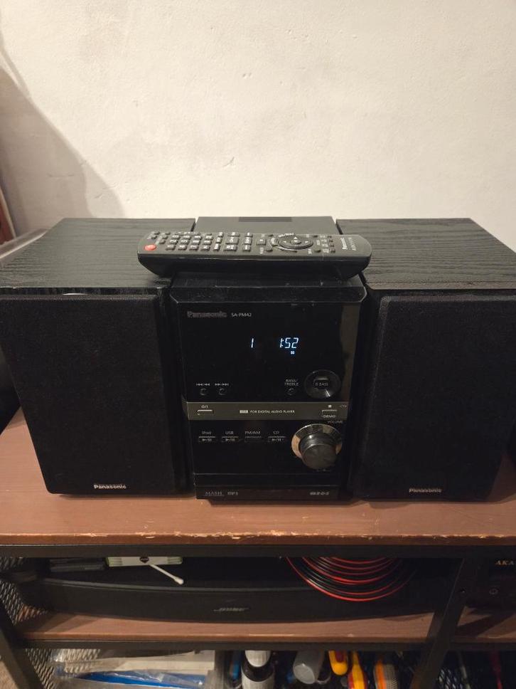 Panasonic SA-PM42, Audio, Tv en Foto, Stereo-sets, Zo goed als nieuw, Cd-speler, Tuner of Radio, Speakers, Overige merken, Microset