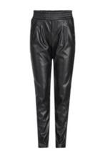 Geweldige zwarte JILL and MITCH imitatieleer slim fit broek, Kinderen en Baby's, Kinderkleding | Maat 134, Broek, Zo goed als nieuw