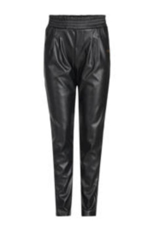 Geweldige zwarte JILL and MITCH imitatieleer slim fit broek, Kinderen en Baby's, Kinderkleding | Maat 134, Zo goed als nieuw, Meisje