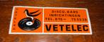 Vintage Vetelec Disco-Bars Sticker, Ophalen of Verzenden, Zo goed als nieuw