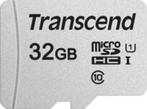 Transcend microSDHC 300S 32GB Class 10 UHS-I U1, Audio, Tv en Foto, Fotografie | Geheugenkaarten, MicroSDHC, 32 GB, Ophalen of Verzenden
