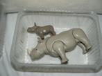 playmobil neushoorn met jong/ krokodil, Ophalen of Verzenden, Zo goed als nieuw, Complete set