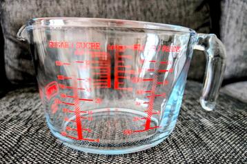 *Nieuw* Glazen Maatbeker van Pyrex 1 liter beschikbaar voor biedingen