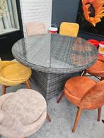 Tuinset met 6 stoelen - Bois le Duc, Gebruikt, 6 zitplaatsen, Ophalen of Verzenden, Wicker