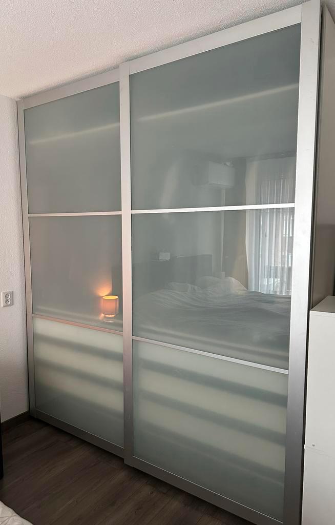 IKEA PAX schuifdeuren melkglas GRATIS, Huis en Inrichting, Kasten | Kledingkasten, Gebruikt, 200 cm of meer, 50 tot 75 cm, Ophalen