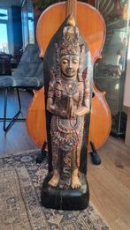 Houtsnijwerk beeld Indonesië Bali polychroom, Ophalen of Verzenden