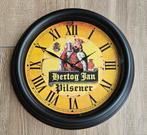 Mooie HERTOG JAN wandklok met brede rand Ø38CM, Ophalen of Verzenden, Nieuw, Reclamebord, Plaat of Schild, Hertog Jan