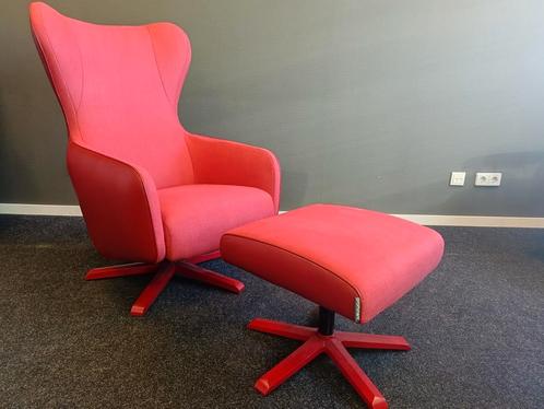Prominent Relax fauteuil + voetenbankje verstelbaar ZGAN, Huis en Inrichting, Fauteuils, Zo goed als nieuw, Stof, 50 tot 75 cm