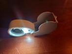 Uitklapbare Loep Loup met Led licht – 40x Diam: 25mm #collec, Ophalen of Verzenden, Nieuw, Vergrootglas of Loep