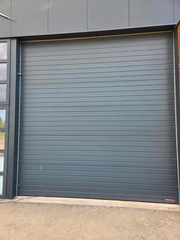 Overheaddeur 390 x 408cm, antraciet, Doe-het-zelf en Verbouw, Deuren en Horren, Zo goed als nieuw, Garagedeur, 215 cm of meer