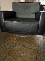 Design draai fauteuil, Gebruikt, Minder dan 75 cm, Leer, Ophalen of Verzenden