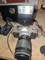 Canon AE-1 Spiegelreflexcamera met Lens en Flitser, Ophalen of Verzenden, Gebruikt, Spiegelreflex, Canon