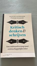 Francisca Jungslager - Kritisch denken & schrijven, Boeken, Ophalen of Verzenden, Francisca Jungslager; Wilma Maljaars