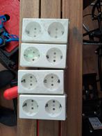 4 Nieuwe Opbouw Stopcontacten in Verpakking, Ophalen of Verzenden, Nieuw, Stopcontact