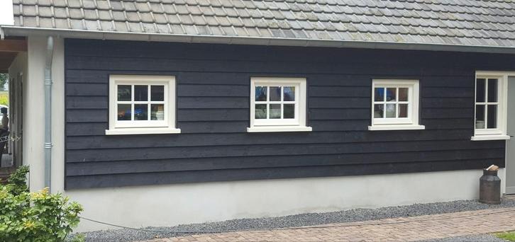 Te koop mooie nieuwe zweeds rabat planken gitzwart €2,50 p m, Tuin en Terras, Palen, Balken en Planken, Nieuw, Planken, 250 cm of meer