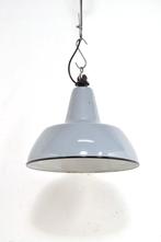 Industriële fabriekslamp emaille vintage hanglamp lamp, Huis en Inrichting, Lampen | Hanglampen, Ophalen of Verzenden, Gebruikt