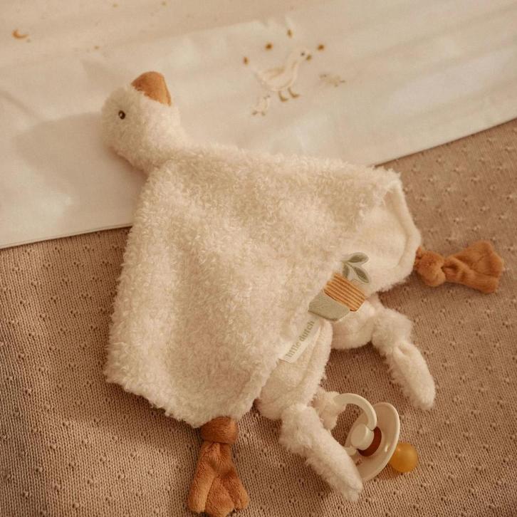 Little Dutch Knuffeldoekje - Wit - Little Goose, Kinderen en Baby's, Speelgoed | Knuffels en Pluche, Zo goed als nieuw, Overige typen