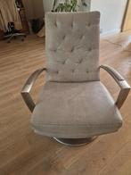 Draai fauteuille grijs met noppen, Ophalen, Zo goed als nieuw