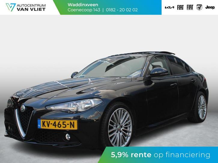 Alfa Romeo Giulia 2.0 Turbo Aut. 200pk Super | Bruin Leder |, Auto's, Alfa Romeo, Bedrijf, Te koop, Giulia, ABS, Airbags, Airconditioning