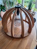 Mango Houten Hanglamp - Sfeervolle Verlichting, Huis en Inrichting, Lampen | Hanglampen, Ophalen, Zo goed als nieuw, Modern, Minder dan 50 cm