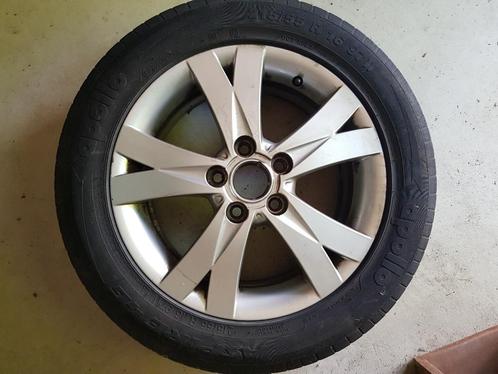 Originele Seat Wielen steek 5x112, band 215/55R16, Auto-onderdelen, Banden en Velgen, Banden en Velgen, Zomerbanden, 16 inch, 215 mm