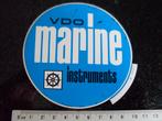 sticker vdo marine instruments logo blauw, Verzenden, Zo goed als nieuw, Bedrijf of Vereniging