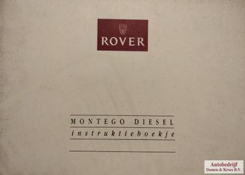 Handboek Rover Montego 2,0 Diesel Instructieboekje AKM6625 beschikbaar voor biedingen