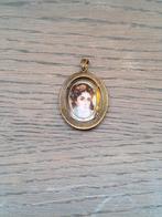 Vintage Limoges hanger medaillon met damesportret, Ophalen of Verzenden