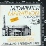 Sticker: Midwinter Marathon 1992 - Apeldoorn, Verzamelen, Sport, Ophalen of Verzenden