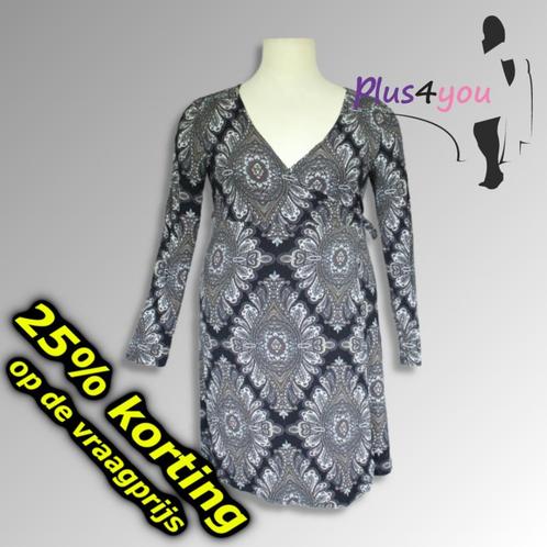30087 Zgan Wikkeljurk Miss Etam mt XXL  G18, Kleding | Dames, Grote Maten, Zo goed als nieuw, Jurk, Overige kleuren, Ophalen of Verzenden
