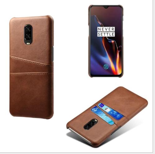 Back Cover +Screenprotector voor OnePlus 7 / 6T _Donkerbruin, Telecommunicatie, Mobiele telefoons | Hoesjes en Frontjes | Overige merken