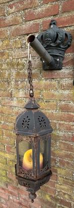 Metalen lantaarn, Tuin en Terras, Ophalen of Verzenden, Zo goed als nieuw