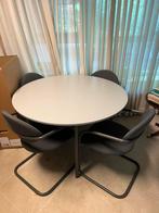 Kantoortafel met stoelen, Ophalen, Gebruikt, 100 tot 150 cm, Rond